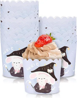 Produktbild von 100 Stück Mini-Muffinförmchen Papier - Backformen für Muffins, Cupcakes und Desserts