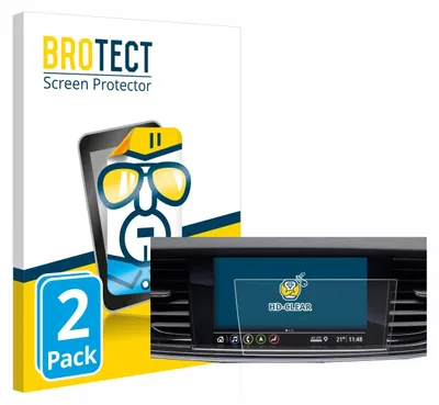 Produktbild von 2x Für Opel Insignia 2017 Navi 900 IntelliLink 8" Schutzfolie BROTECT Displayschutz Display Schutz Folie Klar Transparent