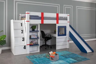 Produktbild von Etagenbett Doppelstockbett Hochbett Möbel Bett Etagen Betten Kinderzimmer