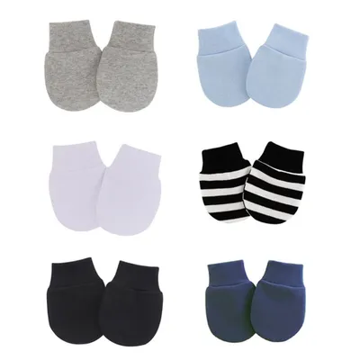 Produktbild von 6 Paar Fäustlinge für Neugeborene, Baby- und Kleinkindhandschuhe. Kratzfreie Fäustlinge für Babys von 0–6 Monaten für Jungen und Mädchen