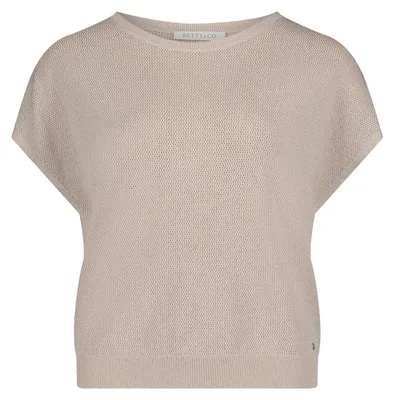 Produktbild von Damen Strickpullover mit U-Boot-Ausschnitt, ärmellos, lässige Passform