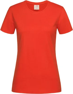 Zdjęcie produktu dla Stedman ST2600 | Klasyczna koszulka damska - Kolor: Brilliant Orange - Rozmiar: S