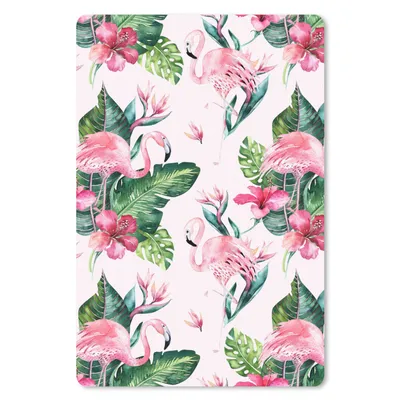 Produktbild von MuchoWow® Mauspad Mousepad Muster - Flamingo - Rosa 40x60 cm - Mousepads - Maus Mat - Pad - Mausunterlage - Schreibtisch Accesoire
