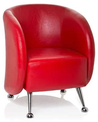 Produktbild von hjh OFFICE Polstersessel ST. LUCIA Kunstleder Sessel Relaxsessel gepolstert