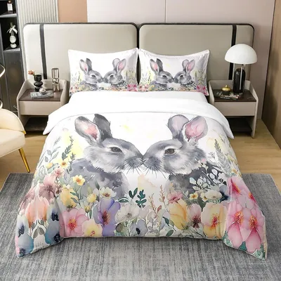 Immagine prodotto di Set di lenzuola per letto con copripiumino in cotone al 100%, modello Schattig