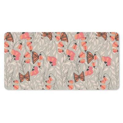 Produktbild von MuchoWow® Schreibtischunterlage Schmetterlinge - Muster - Tiere 80x40 cm - XXL Mauspad - Gaming Mauspad
