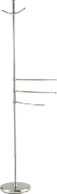 Produktbild von WENKO Handtuch Ständer Halter Stange 3 Arme ADIAMO Garderoben Bademantel Kleider