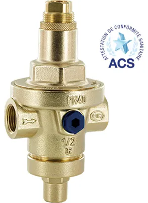 Productafbeelding van Membraandrukreduceer met PN 40 en compensatiekamer van 1"1/2 inch (binnendraads)