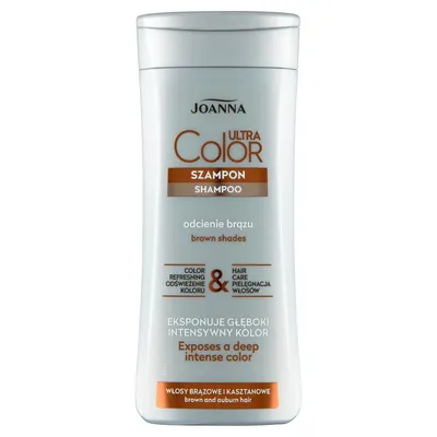 Produktbild von Joanna Ultra Color Shampoo für braune und kastanienbraune Töne, 200 ml