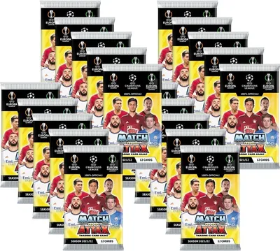 Zdjęcie produktu dla Topps Champions League 2021/22 - Karty kolekcjonerskie - 20 boosterów