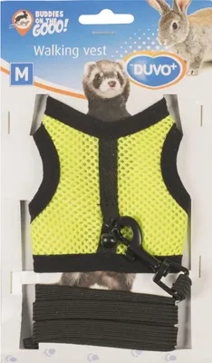 Obrázek produktu pro DUVO+ Vesta na procházky pro hlodavce M zlutá 7x10x2cm x1m, 65252601