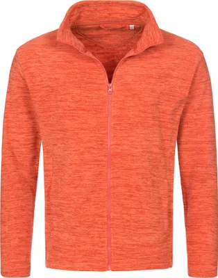 Produktbild von Stedman® - Active Melange Fleece Jacket - Pumpkin Melange - L