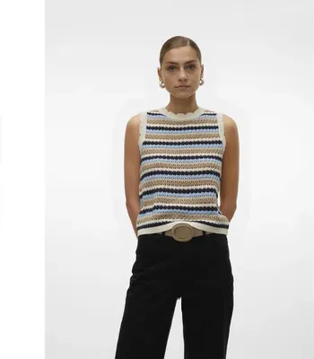 Obrázek produktu pro Vero Moda Menorca svetr hnědý M dámský hnědý M
