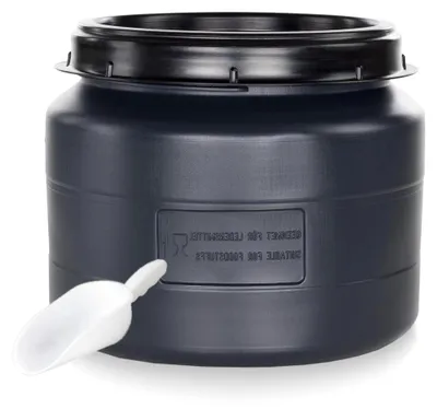 Produktbild von Futtertonne schwarz 31 Liter mit Schaufel