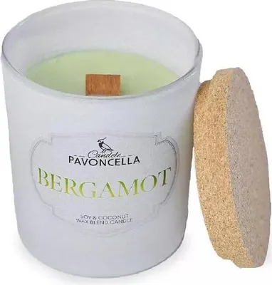 Produktbild von Weiße Bergamotte-Sojakerze 135 g – Pavoncella