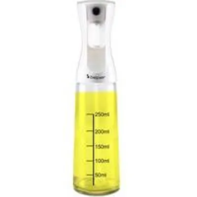 Immagine prodotto di Spruzzatore per olio in plastica per friggitrice ad aria, 300 ml, bianco, con serbatoio in vetro