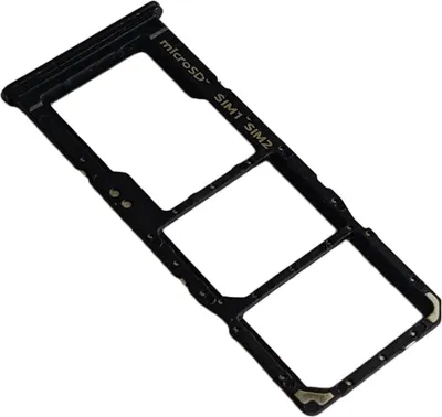 Produktbild von Samsung Galaxy A70 Dual SIM Kartenhalter und Micro-SD Card Fach, Original Ersatzteil, Schwarz
