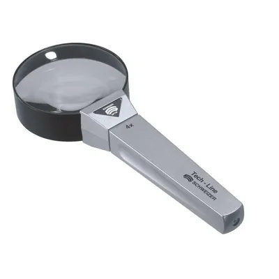 Zdjęcie produktu dla Lupa ręczna Tech-Line z powiększoną soczewką 4x D.65mm Swiss