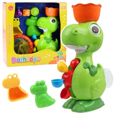 Obrázek produktu pro Sada hraček do koupele s dinosaurem a doplňky, 8 kusů