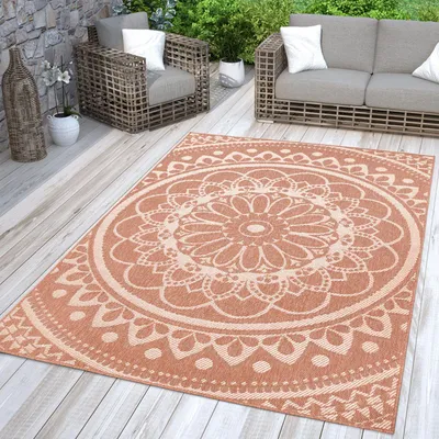 Produktbild von TT Home In-& Outdoorteppich Wetterfest Garten Orientalisches Marokkanisches Boho Design Größe 240x340 cm