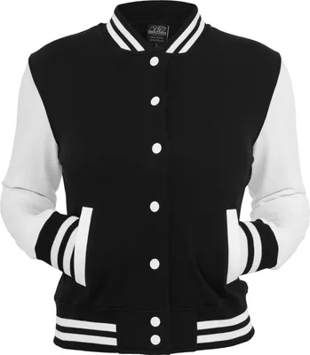 Produktbild von Urban Classics - Sweatjacke für Damen TN171 (M) (Schwarz/Weiß)