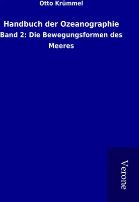 Produktbild von Handbuch der Ozeanographie