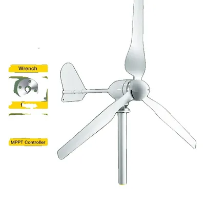 Productafbeelding van Windturbine, hoge efficiëntie, brede compatibiliteit, 2 kW, met controller, 48V