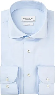 Produktbild von Profuomo Travel Shirt hellblau bÃ1/4gelfrei