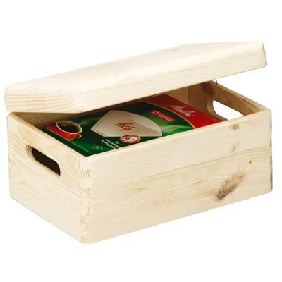 Obrázok produktu pre Zeller Present 13150, Odkladacia schránka, Prírodný, Obdĺžnikový, Borovicové drevo, Jednofarebné, Univerzálne