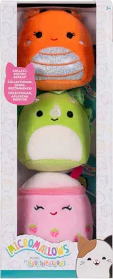 Produktbild von Squishmallows Kuscheltier Plüsch Micromallows Set - 3 Stück - Sammelbar