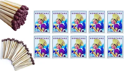 Produktbild von 10er Set Streichhölzer - Konstanz / Bodensee Motive/Zigarrenstreichhölzer/Zündhölzer