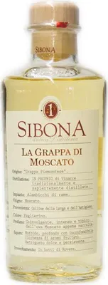 Produktbild von Sibona Grappa di Moscato 500ml 40% Vol.