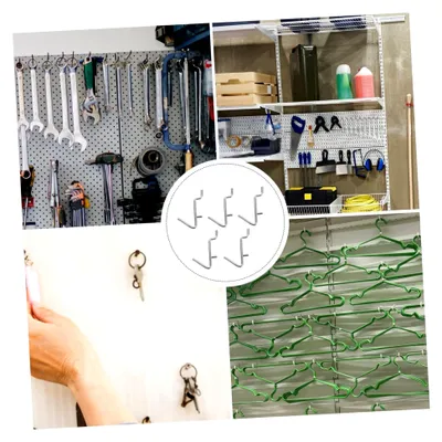 Produktbild von 15 Stück Förmige Pegboard-Haken Praktische Wandhaken Für Effiziente Aufbewahrung Einsetzbar Für Werkstatt Und Haushalt Platzsparendes Design