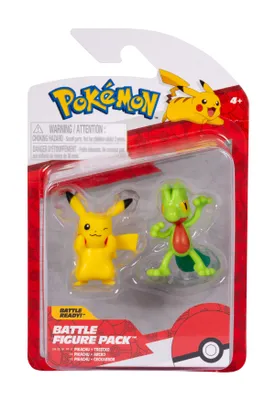 Image de Jazwares figurines Pokémon Pikachu et Treecko 5 cm