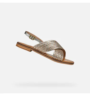 Produktbild von Geox Silberne Damensandalen von Maddalusiac 39,5