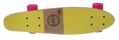 Produktbild von Skateboard Holz gelb / grau 57 x 15 cm