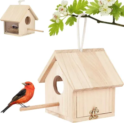Produktbild von Holz Vogelhäuser - Hängend für Außen - Dekorativ