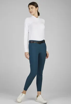 Produktbild von PIKEUR Damen Reithose Reitleggings Linnett Tight Highwaist deep ocean, Größe:34