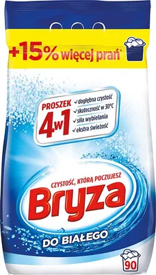 Zdjęcie produktu dla Bryza Proszek do prania Biel 4w1, 5,85 kg