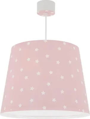 Produktbild von Deckenlampe Stern Rosa höhenverstellbar mit Fluoreszenz für Babyzimmer
