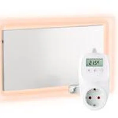 Obrázek produktu pro Infrazářič Umbrella H900 - bílý, 900 W, bezrámový + termostat TH12 WIFI
