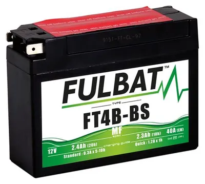 Produktbild von FULBAT FT4B-BS 12V 2,3Ah 40A 113x38x85mm L+ GEL, wartungsfreie Motorbatterie