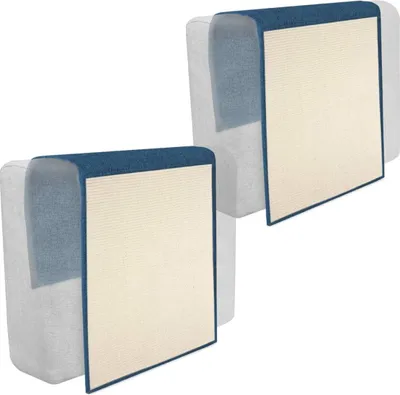 Produktbild von Kratzmatte für Katzen 2x - Kratzmatte für die Couch - Kratzteppich für Katzen - Möbelschutz - Verhindert Kratzschäden - 130 x 45 cm - Sisal und Leinen - Navaris