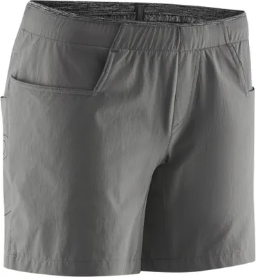Graue Radar Shorts von Edelrid; geeignet für Damen; mit zwei Taschen.