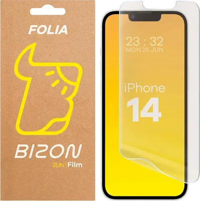 Produktbild von Matte Folie für iPhone 14, Bizon Glass Film Sun, 1 Stück