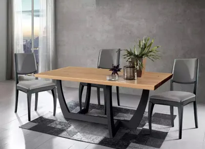 Produktbild von Esszimmergarnitur Tisch 4x Stühle Esszimmergarnitur Essgruppe Stuhl Set