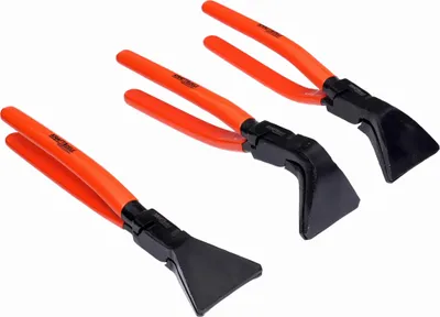 Obrázek produktu pro KRAFT&DELE Kleště klempířské na tvarování plechů 275mm, sada 3ks KD10453