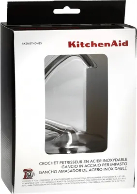 Produktbild von KitchenAid 5KSM5THDHSS, Teighaken, Edelstahl, Edelstahl, KitchenAid Artisan Stand Mixer, 155 mm, 100 mm
