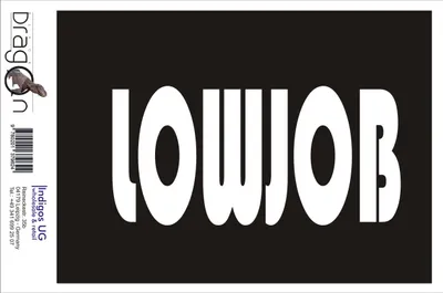 Produktbild von Aufkleber / Autoaufkleber - JDM / Die cut / Auto / OEM - Lowjob - 210x100mm schwarz - Heckscheibe / Heckscheibenaufkleber