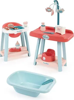 Produktbild von ECOIFFIER 3-in-1 Nursery Set - Puppenwagen - Ab 18 Monaten - France